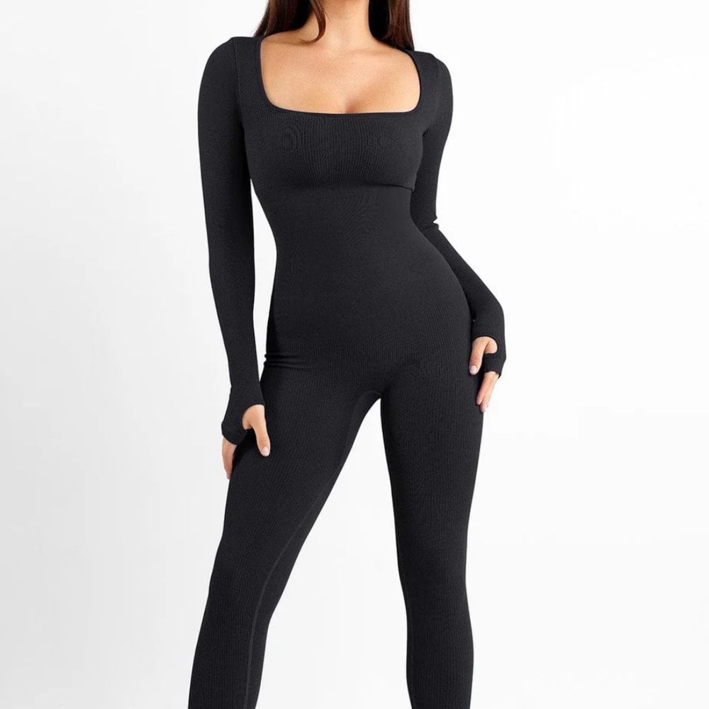 Black Long Sleeve Jumpsuit
